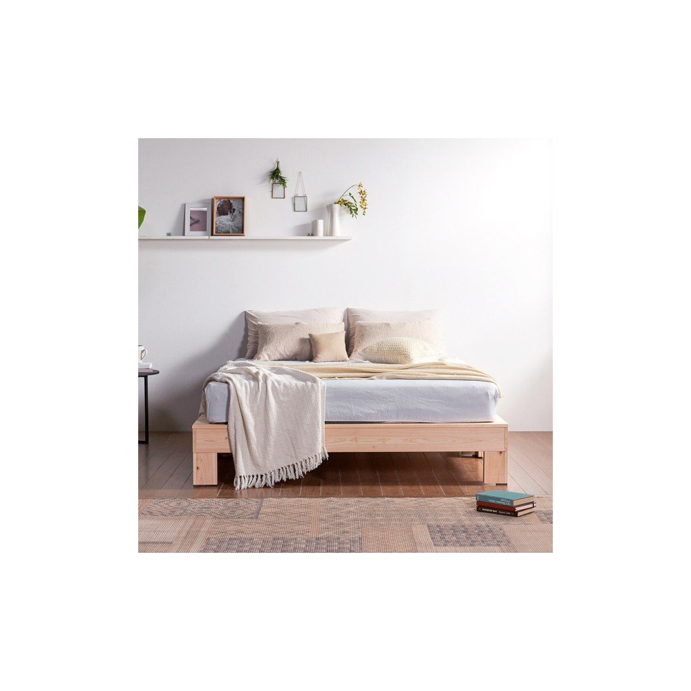 히노끼 편백나무 100% 원목침대 평상/수납 침대프레임 /싱글/슈퍼싱글/퀸/킹 매트리스 사은 행사