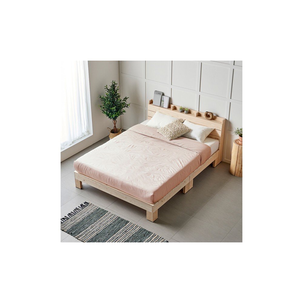 히노끼 편백나무 100% 원목침대 평상/수납 침대프레임 /싱글/슈퍼싱글/퀸/킹 매트리스 사은 행사