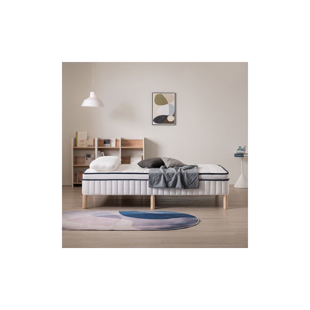 상일리베가구 루카 1인용 원룸 미니 매트리스 좁은방 일체형 싱글 슈퍼싱글 침대 (S/SS)