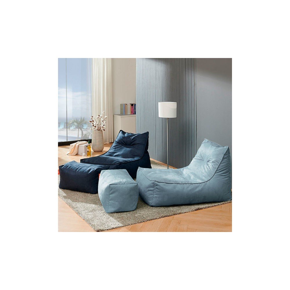 보니타 빈백 초대형 세인트 SS808 스웨이드 소파 (풋스툴세트) NEW컬러 구매시 전용사각쿠션 증정