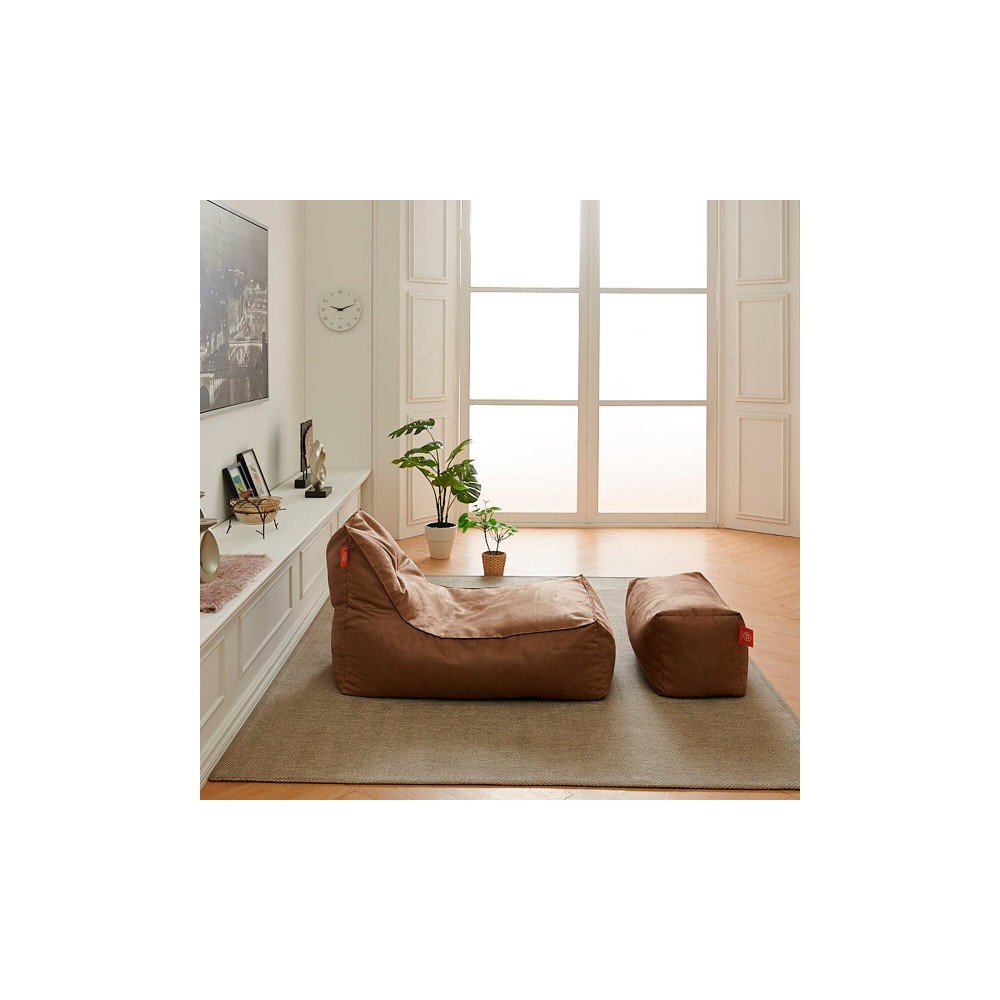 보니타 빈백 초대형 세인트 SS808 스웨이드 소파 (풋스툴세트) NEW컬러 구매시 전용사각쿠션 증정