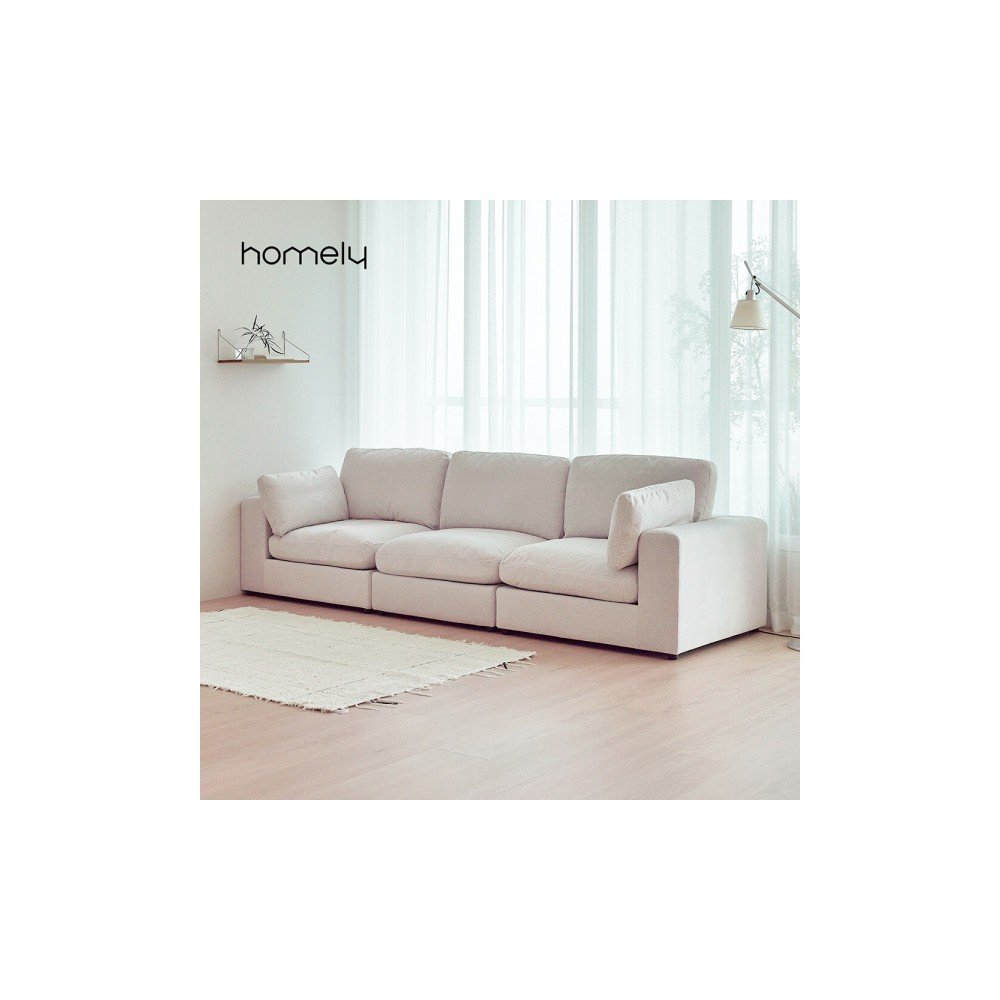 홈리 컴피 구스 코모도 모듈 패브릭 소파 4인 (쿠션증정)