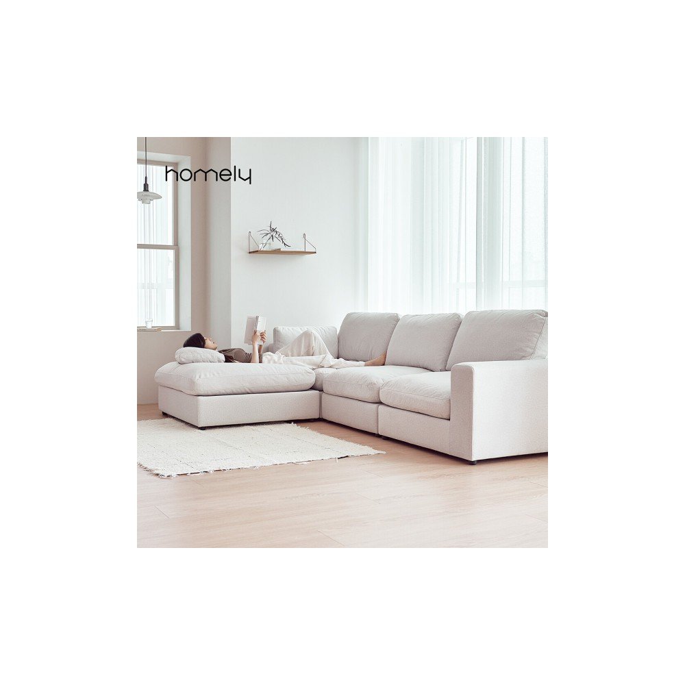 홈리 컴피 구스 코모도 모듈 패브릭 소파 4인 (쿠션증정)