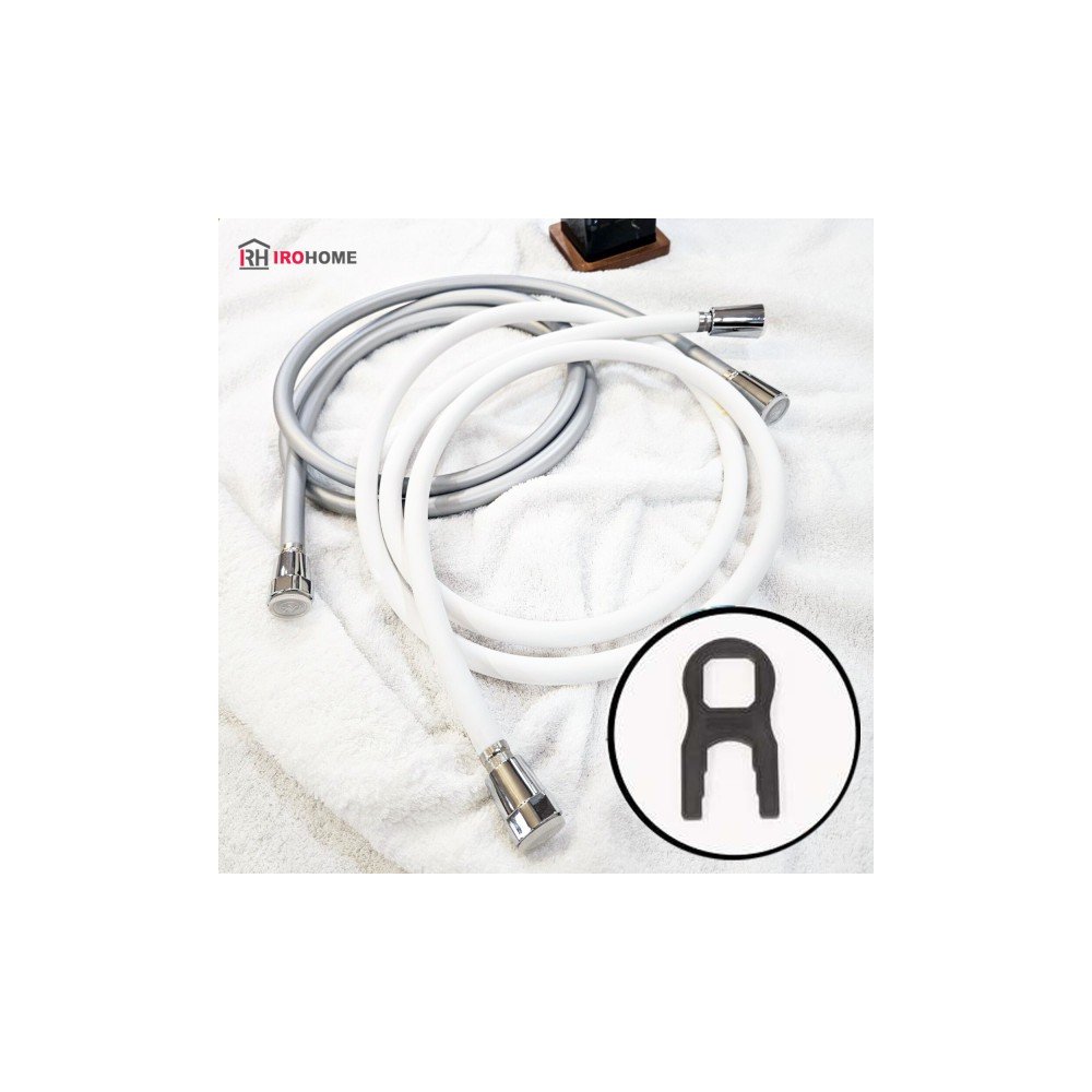 이로홈 100%국산 샤워기호스 교체 샤워호스 PVC 꼬임 물때방지 욕실 샤워줄 1.5m 2m 수전 베란다 화장실