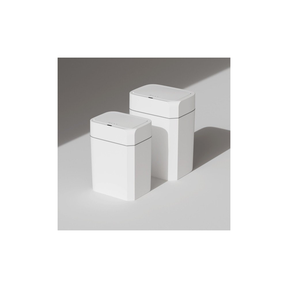 OLLY 1+1 자동센서 스마트 휴지통 대용량 가정용 화장실 음식물 냄새차단 종량제 쓰레기통 12L/16L