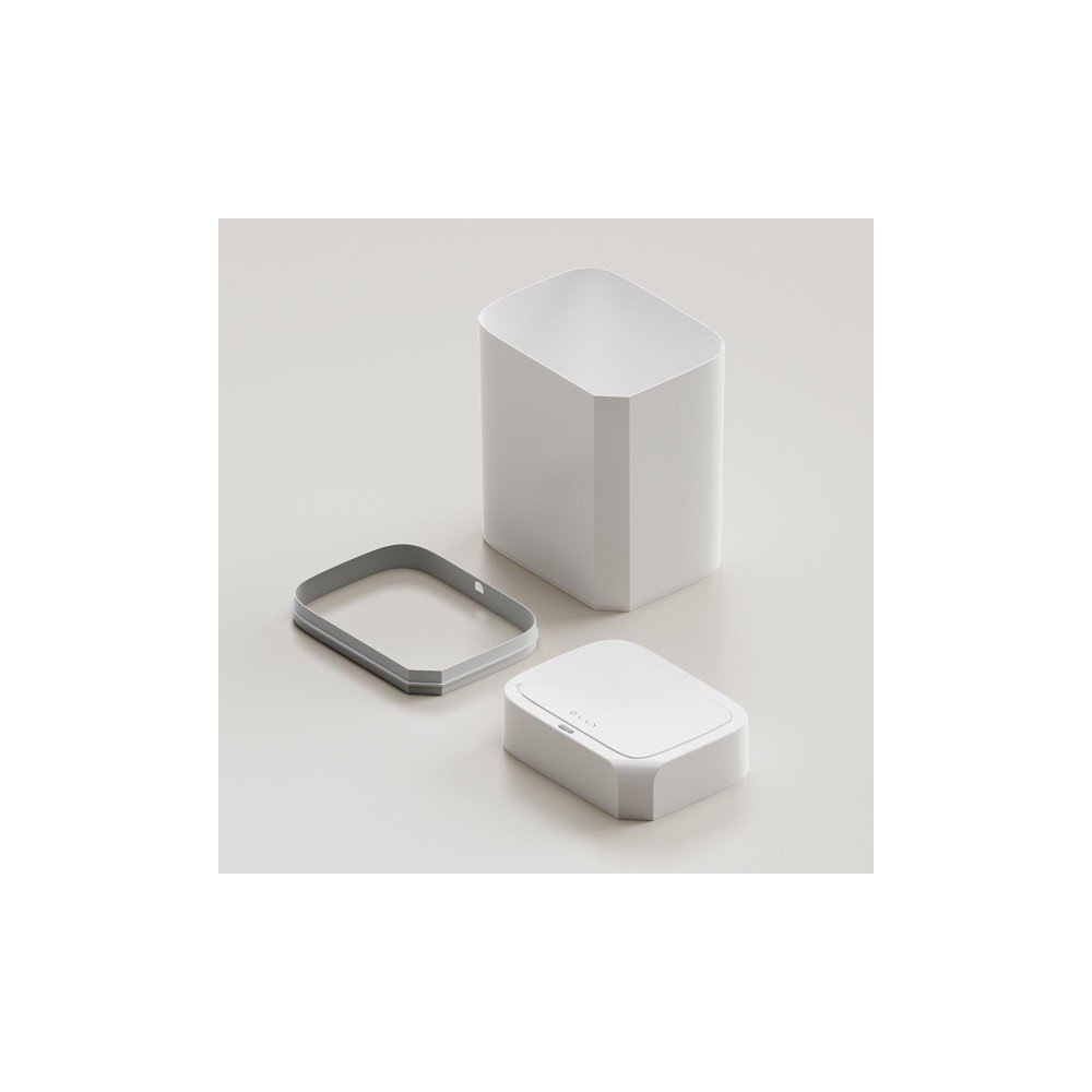 OLLY 1+1 자동센서 스마트 휴지통 대용량 가정용 화장실 음식물 냄새차단 종량제 쓰레기통 12L/16L