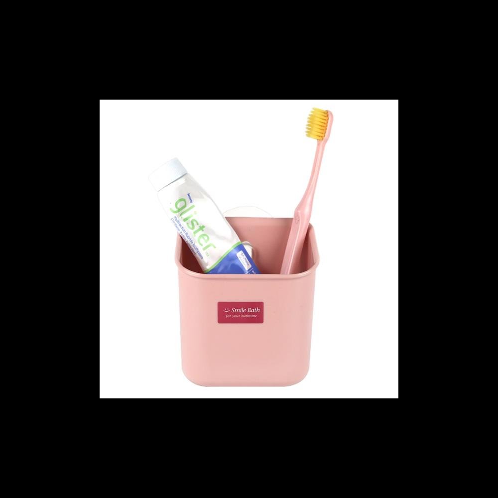 스마일바스 흡착식 다용도통 칫솔꽂이 욕실용품