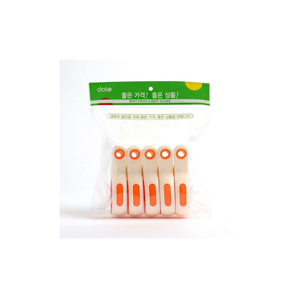 튼튼 대형 빨래집게 5p세트(오렌지)