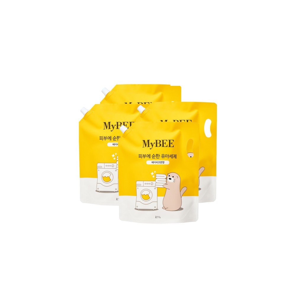 피부에순한 유아세제 리필(2.1L) 4팩 베이비코튼