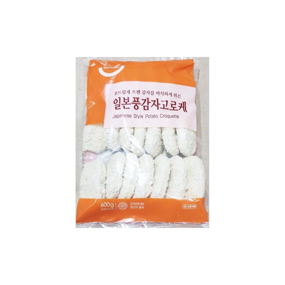 세미원푸드 감자고로케(30g x20개 600g)/간식고로케/간편조리고로케/간편조리크로켓/고로케간식/고로케튀김