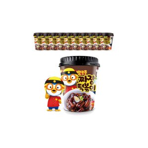 뽀로로짜장떡복이 (110g 10개) 간편하고맛있어요