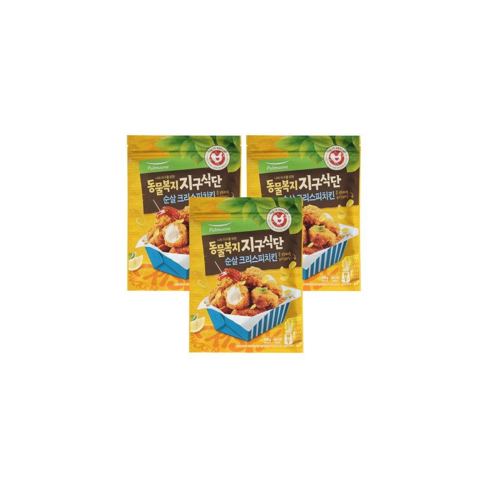 지구식단 순살크리스피치킨 500g 3개+1개 이벤트(총4개)