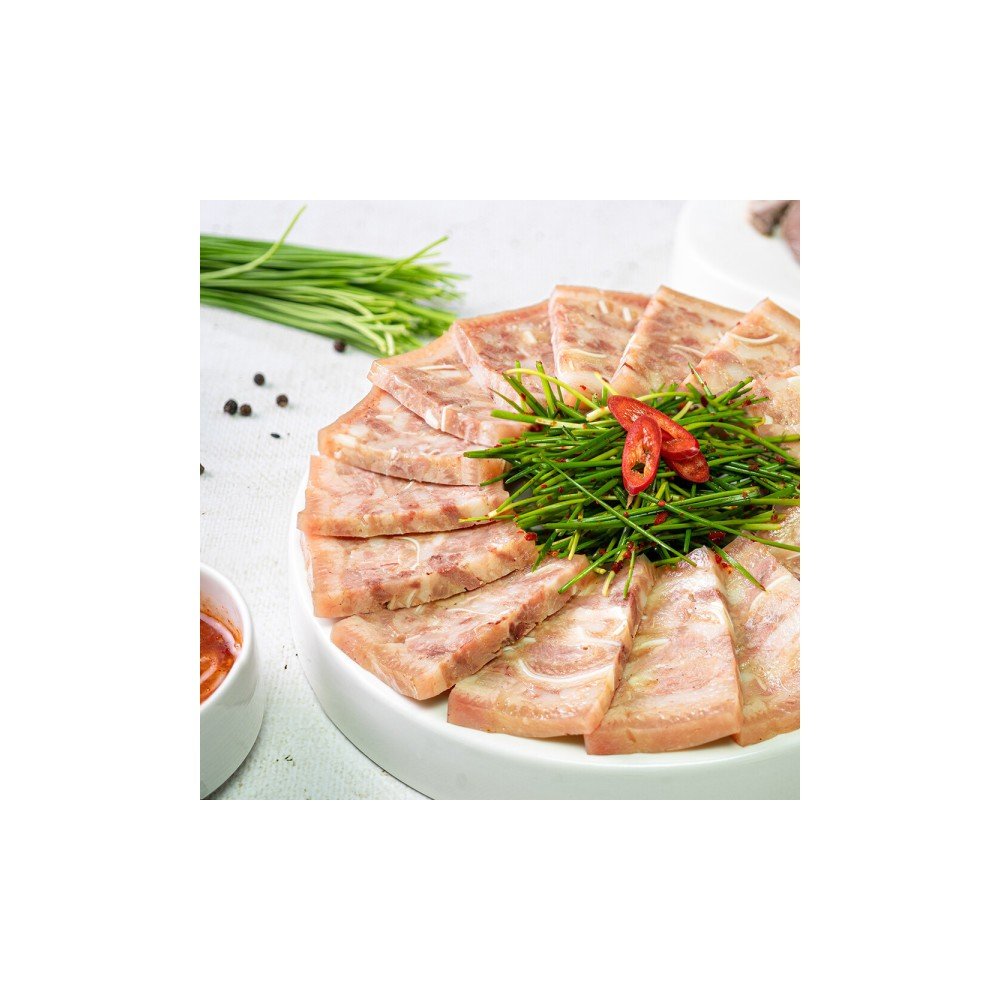 프리미엄 통편육 250g x 3팩 돼지머리고기 99.9%