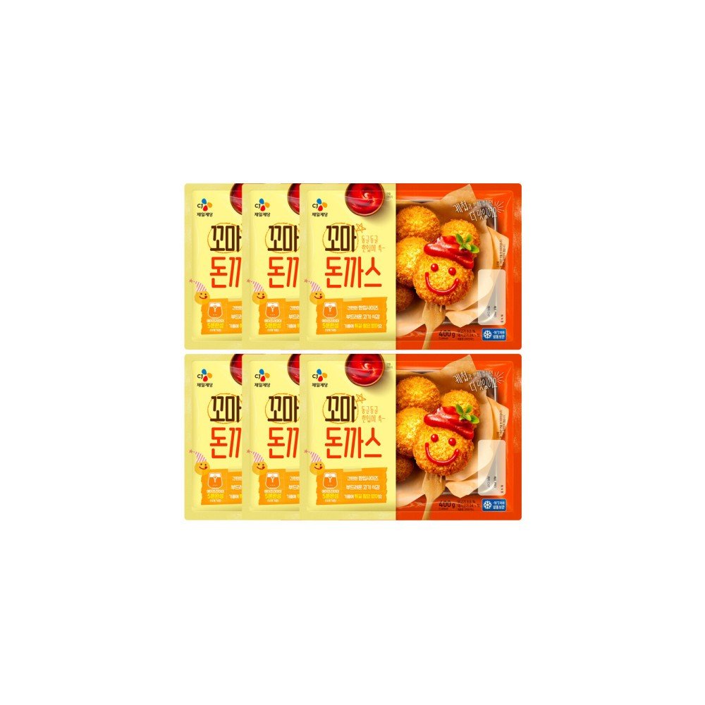 리뉴얼 씨제이/꼬마 돈까스 400G/냉동 6개